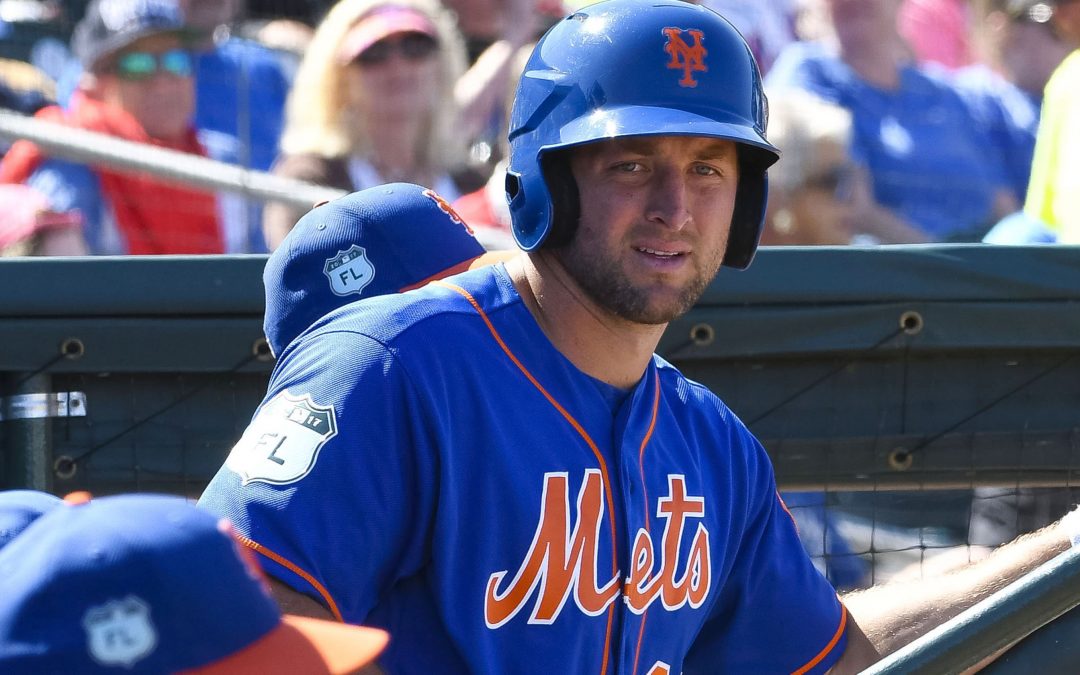 Tim Tebow records hit as Mets use him in major league game again