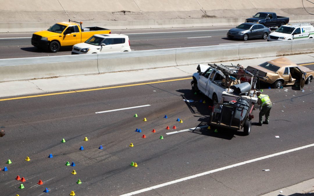 1 killed, 3 injured after car plunges onto Interstate 17 near downtown Phoenix