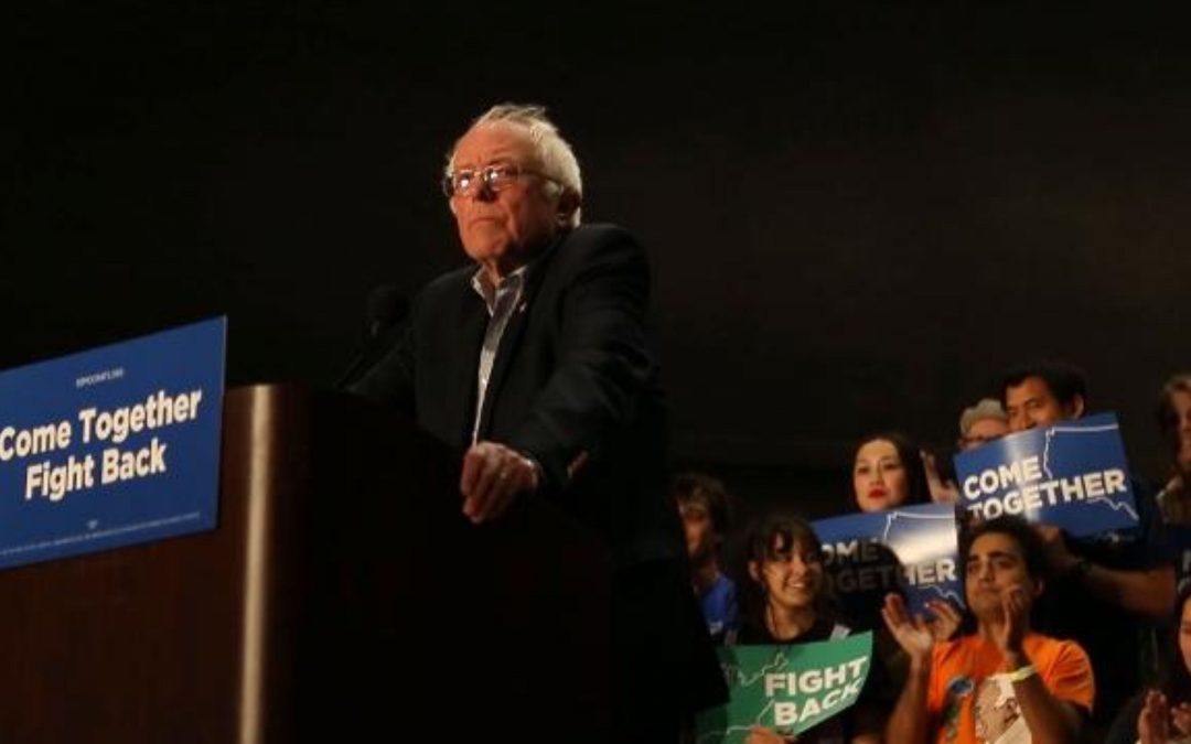 Sen. Bernie Sanders takes stage in Mesa