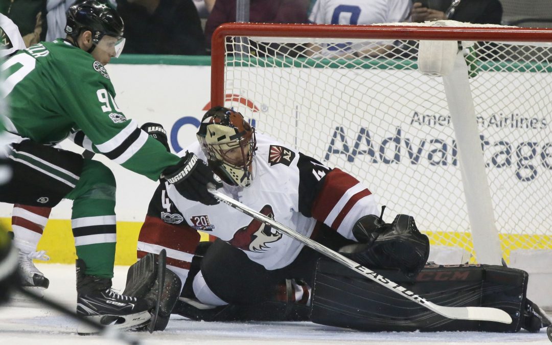 Short-handed Coyotes fall to Dallas Stars in overtime