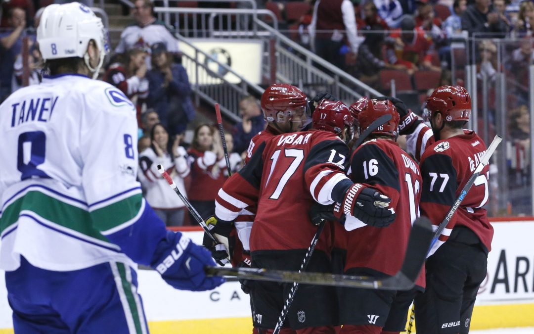 Arizona Coyotes leapfrog Vancouver Canucks, hurt draft odds with win