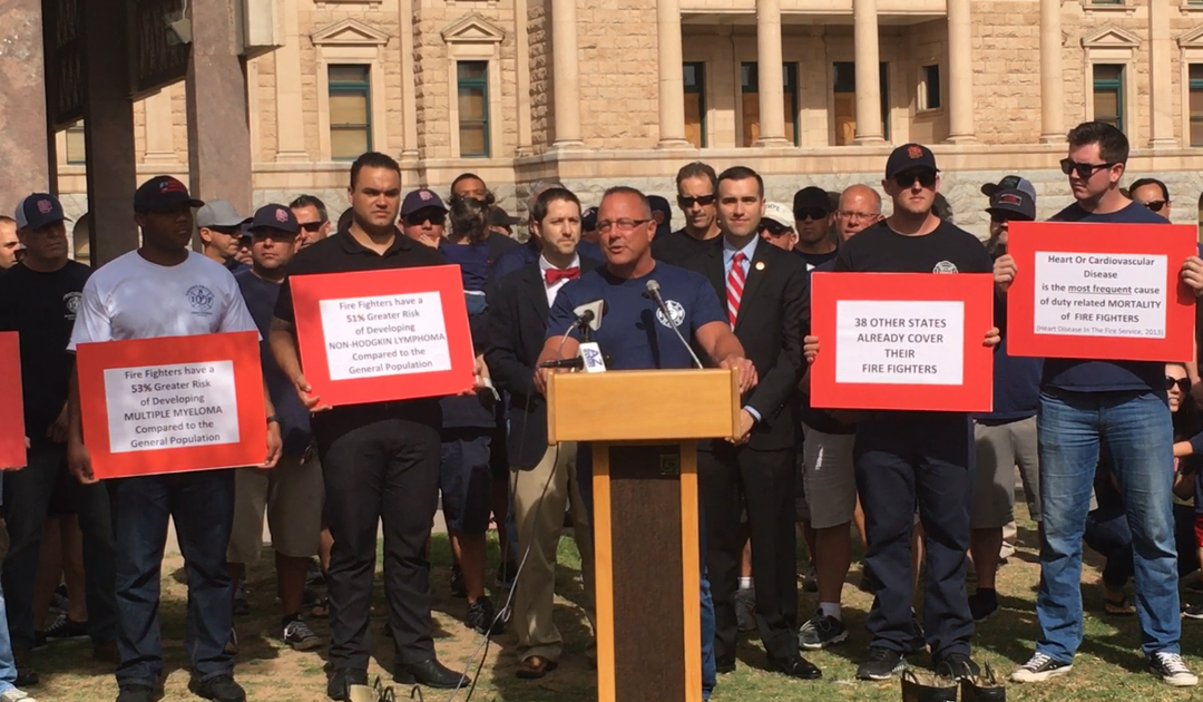 Arizona firefighters call for expansion of health-care coverage