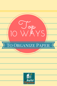 10 Ways to Better Organize Paper