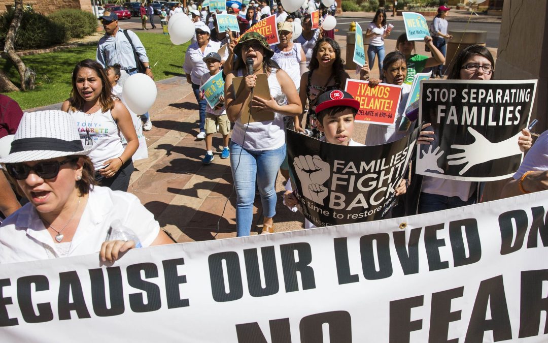Phoenix families, Promise Arizona march to city hall on National Day of Action