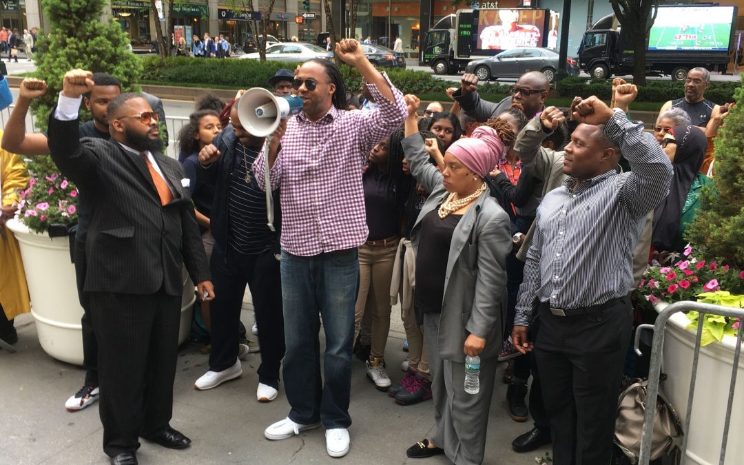 Colin Kaepernick supporters gather in New York for ‘show of solidarity’