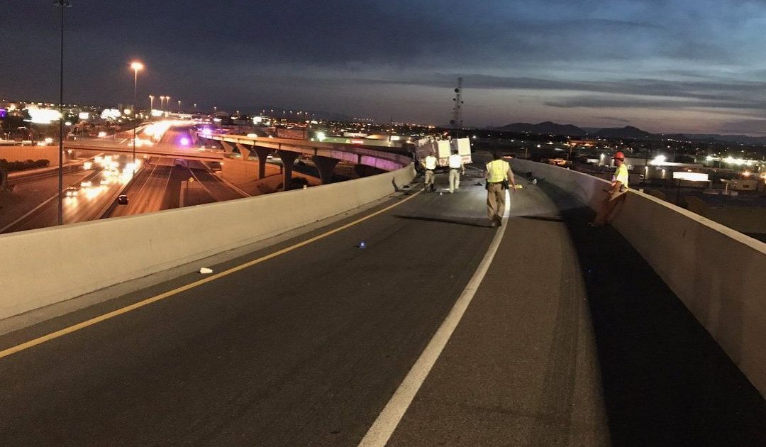 Man dies in wrong-way collision after vehicle tumbles off Interstate 17
