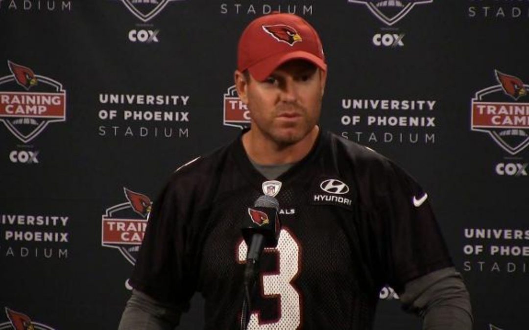 Cardinals quarterback Carson Palmer on the first day of training camp