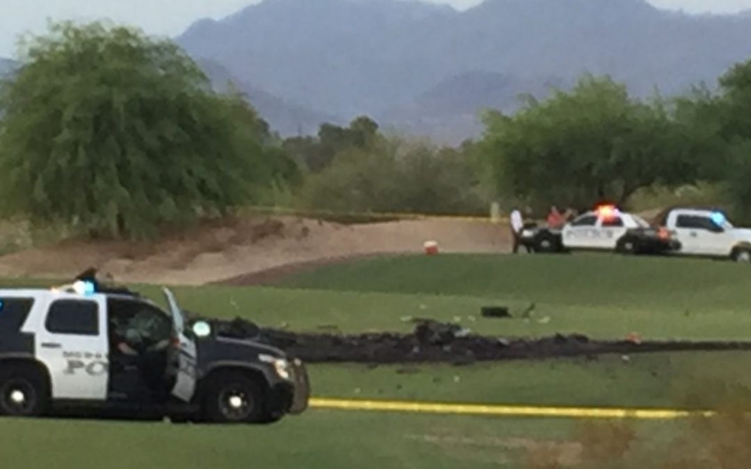 2 killed in fiery plane crash at Mesa golf course