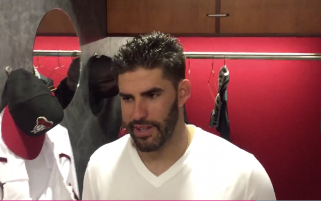 J.D. Martinez on playing in the NL, seeing new pitching