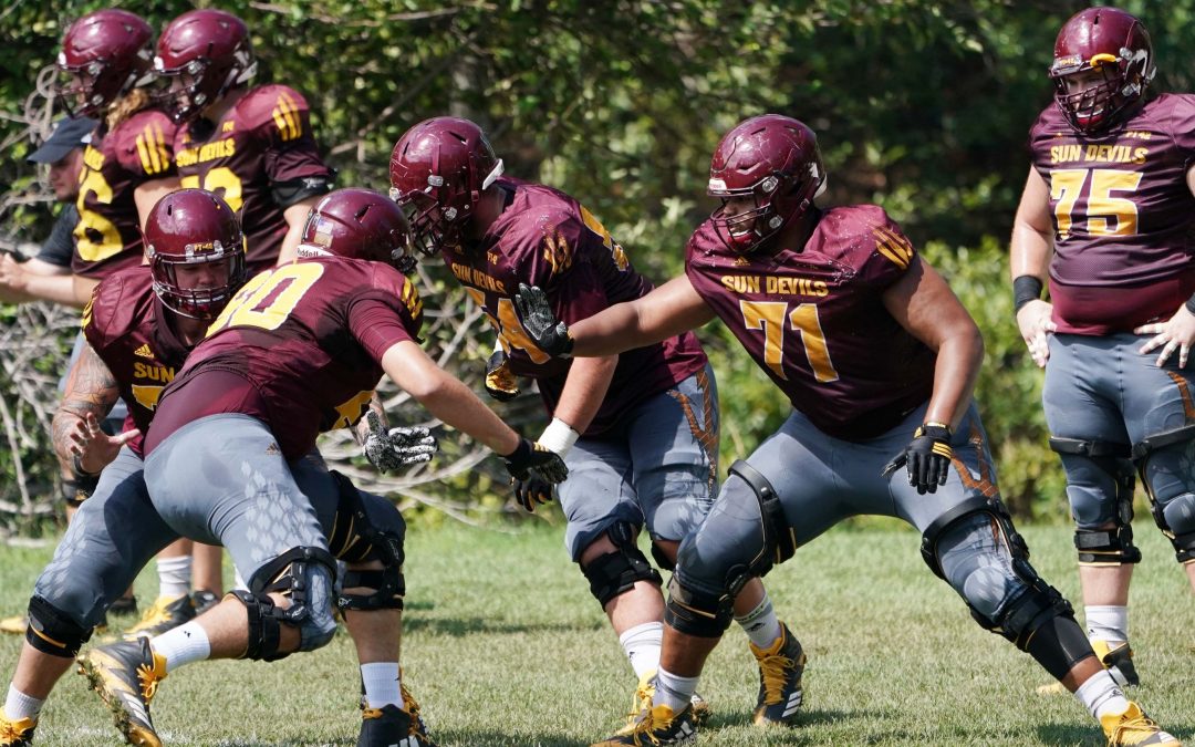 ASU offensive line shows muscle, toughness on goal line