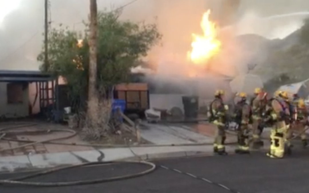 2 neighboring homes severely damaged in north Phoenix fire