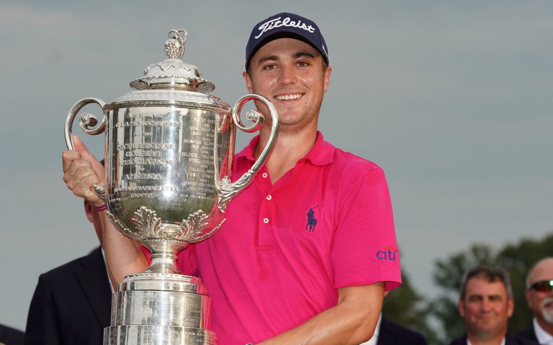 Justin Thomas wins first major, finishes 8 under
