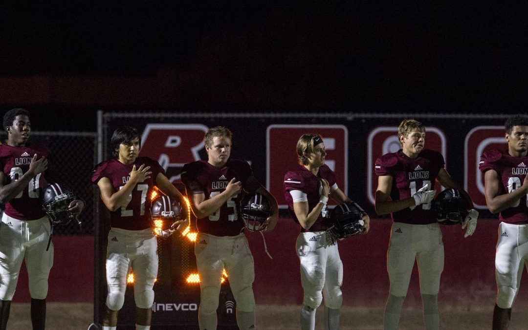Red Mountain football not trying to make statement by honoring flag