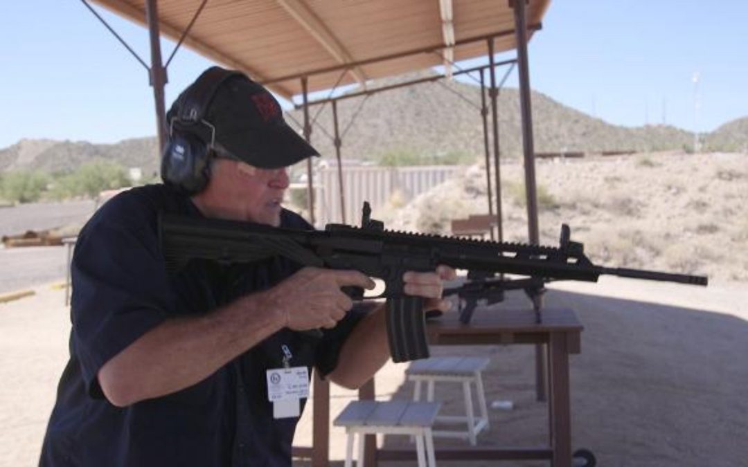 Arizona gun manufacturer demonstrates bump stock