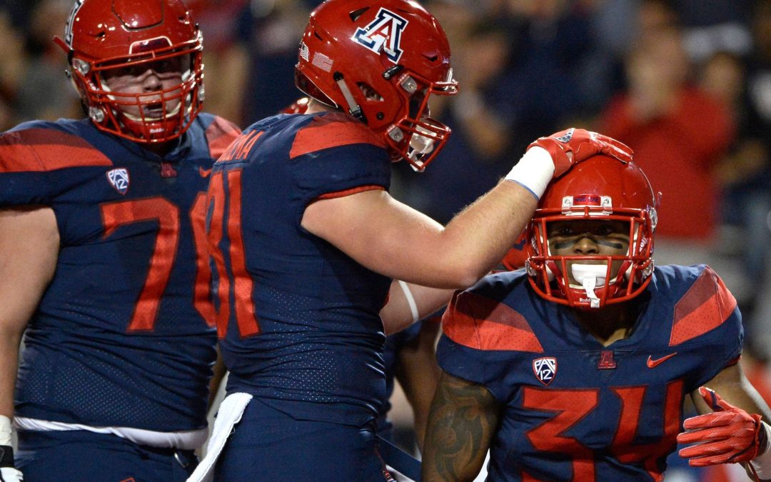 Arizona offensive line acknowledged for record rushing day vs. Oregon State