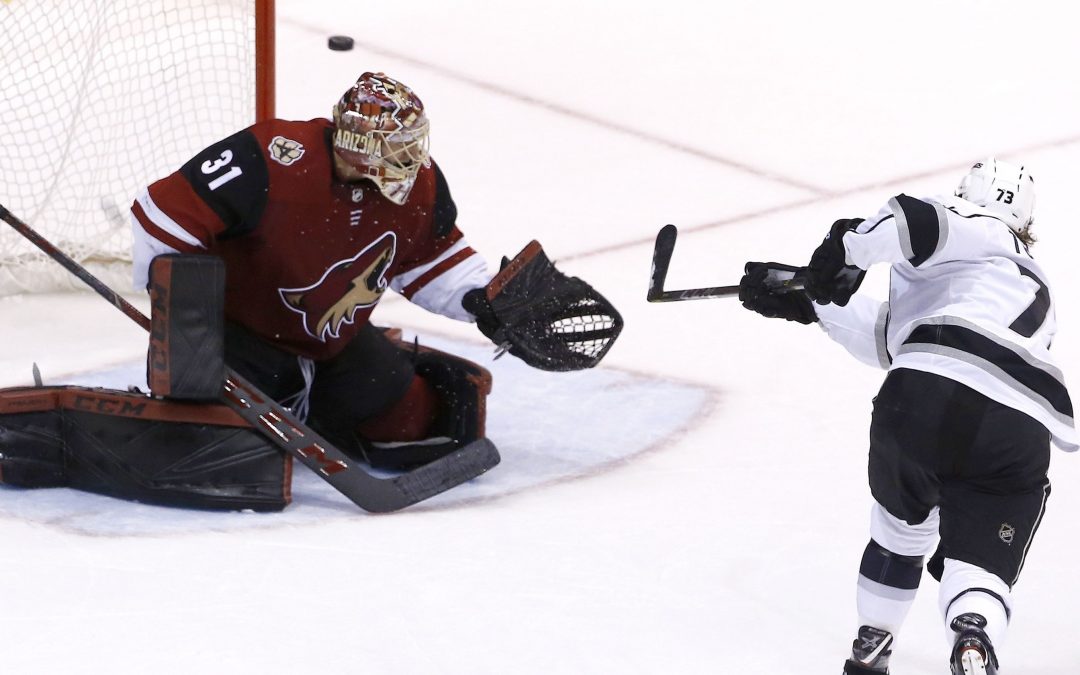 Adin Hill, Coyotes hold on to beat Kings in shootout
