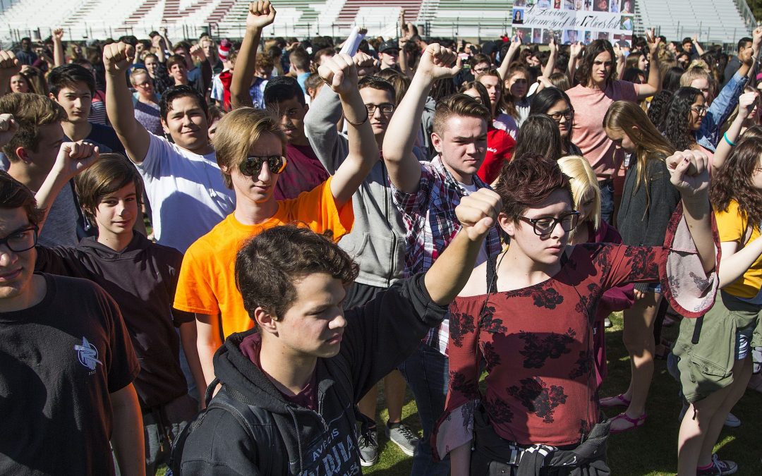 Arizona student walkout on gun violence turns to sit-in at Capitol