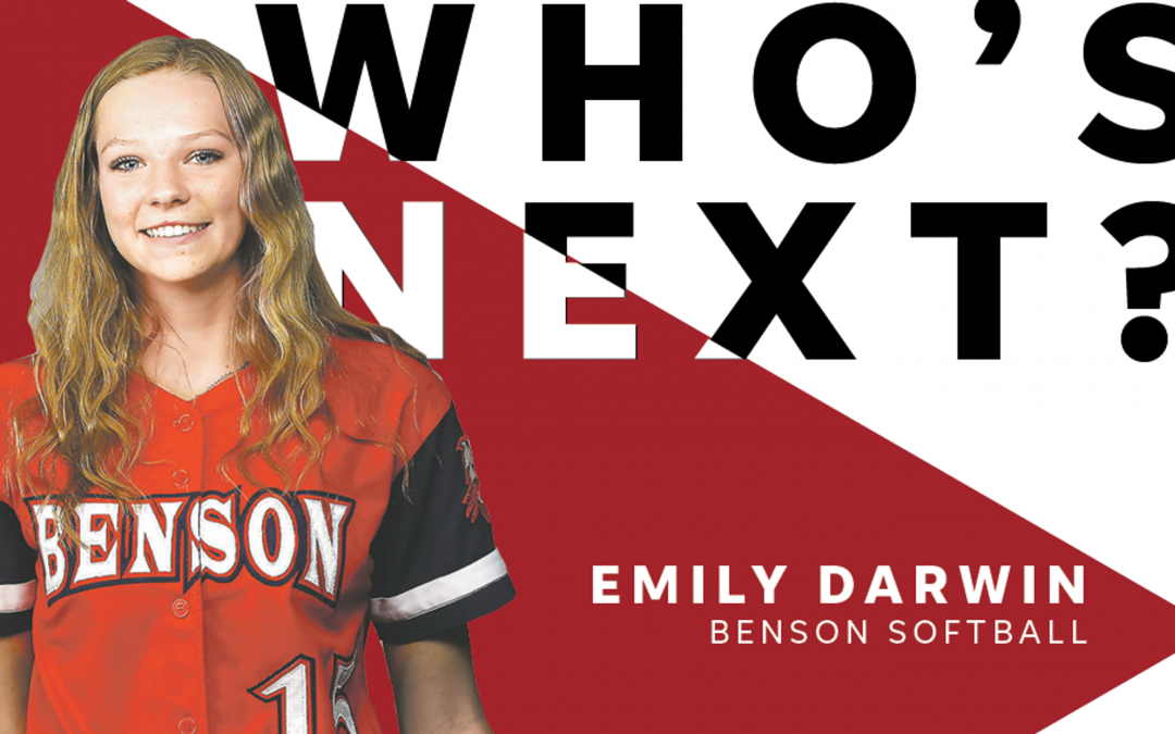 Benson softball player Emily Darwin