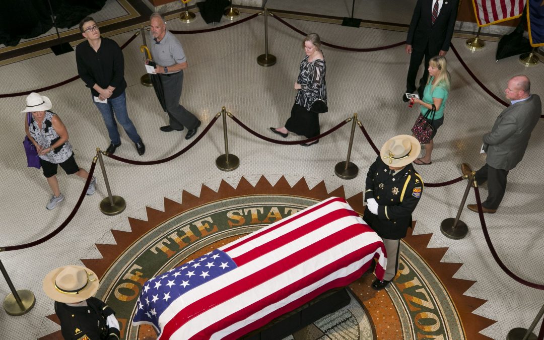 Motorcade to take John McCain’s body from Capitol to memorial service