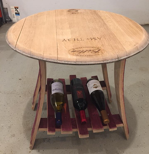 Ryan’s Wooden Creations Include Patio Table and Coolers