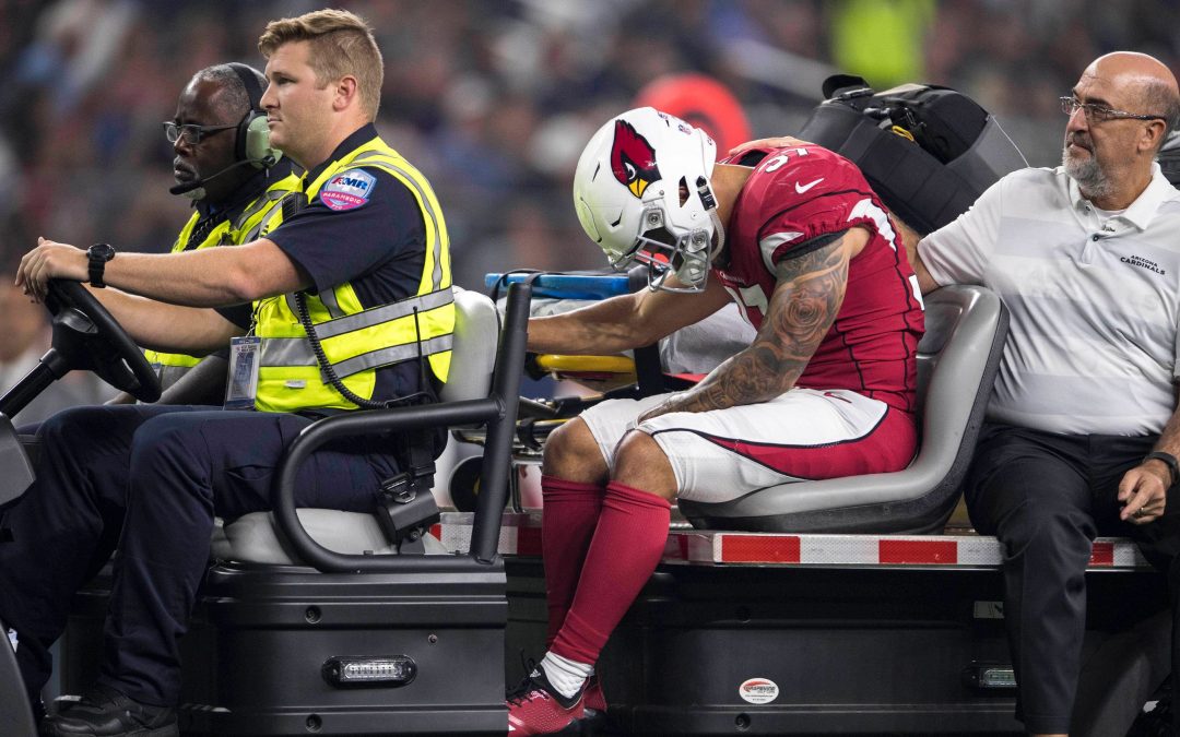 Arizona Cardinals running back D.J. Foster carted off with injury