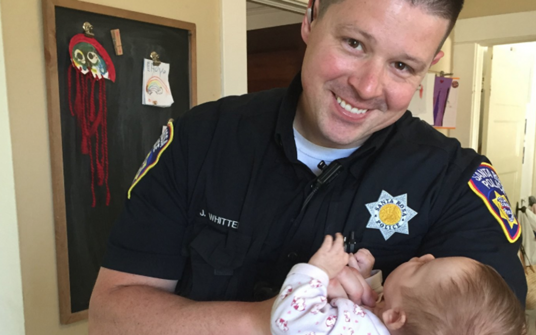 Police officer adopts baby of homeless mom he met on the job