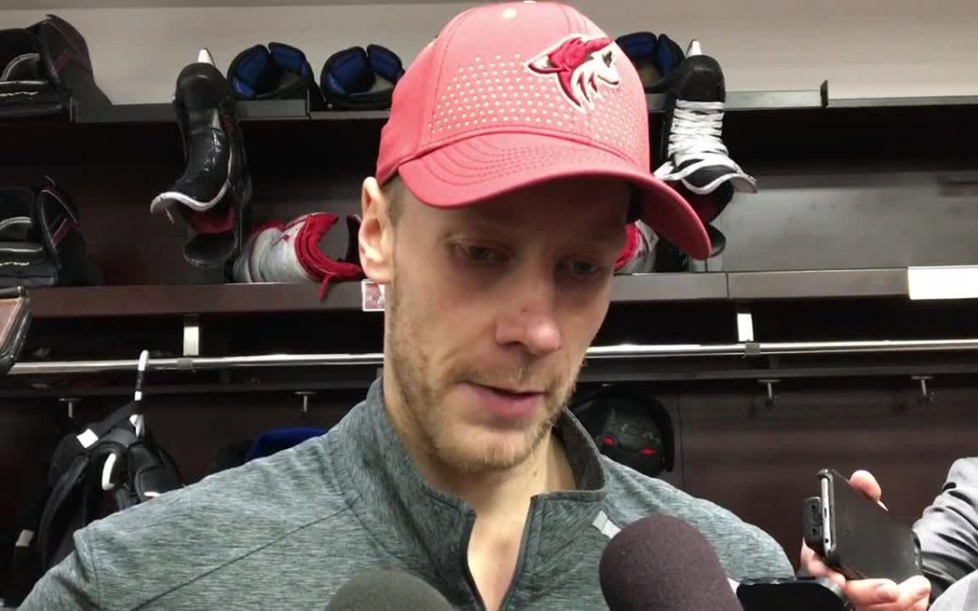 Coyotes&rsquo; Antti Raanta talks about allowing five goals to Avalanche