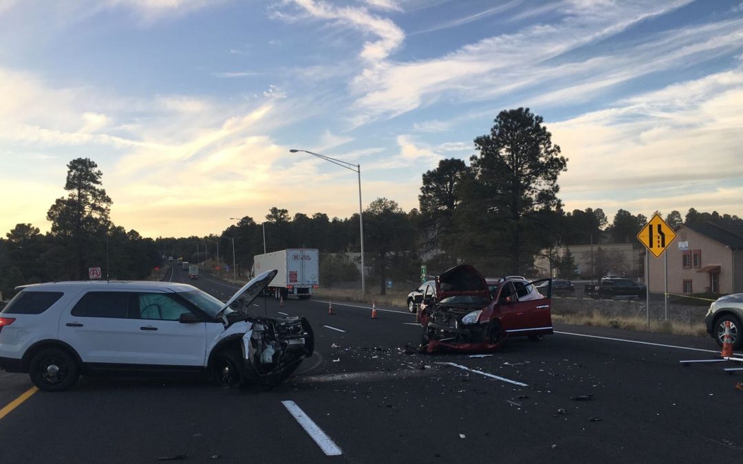 Arizona DPS trooper injured in wrong-way driver crash near Flagstaff