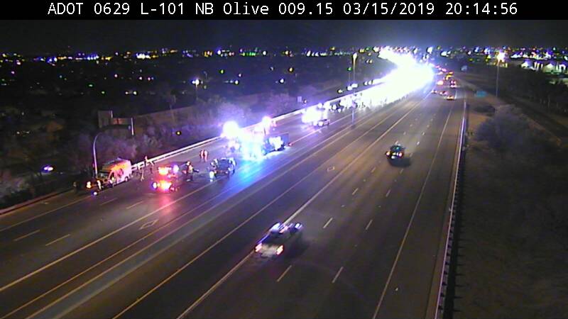 Serious crash temporarily shuts down Loop 101 in Peoria