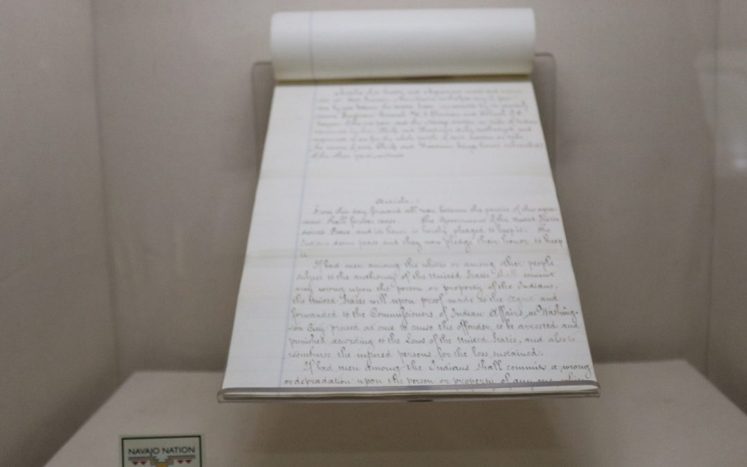 Copy of 1868 treaty returns to the Navajo Nation