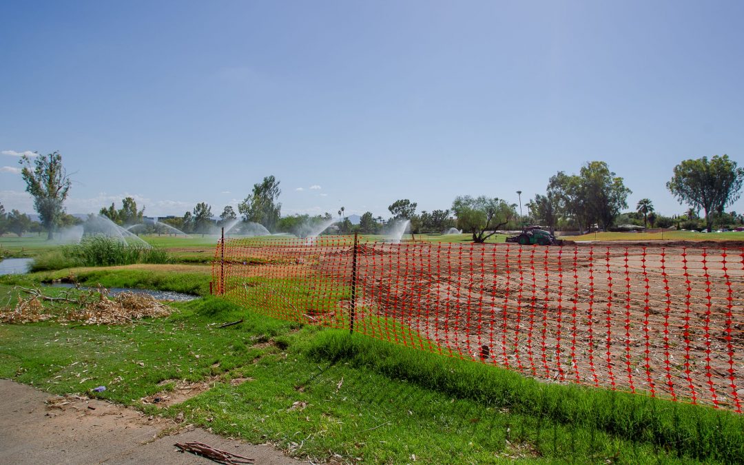 Golf course under construction in posh Biltmore area