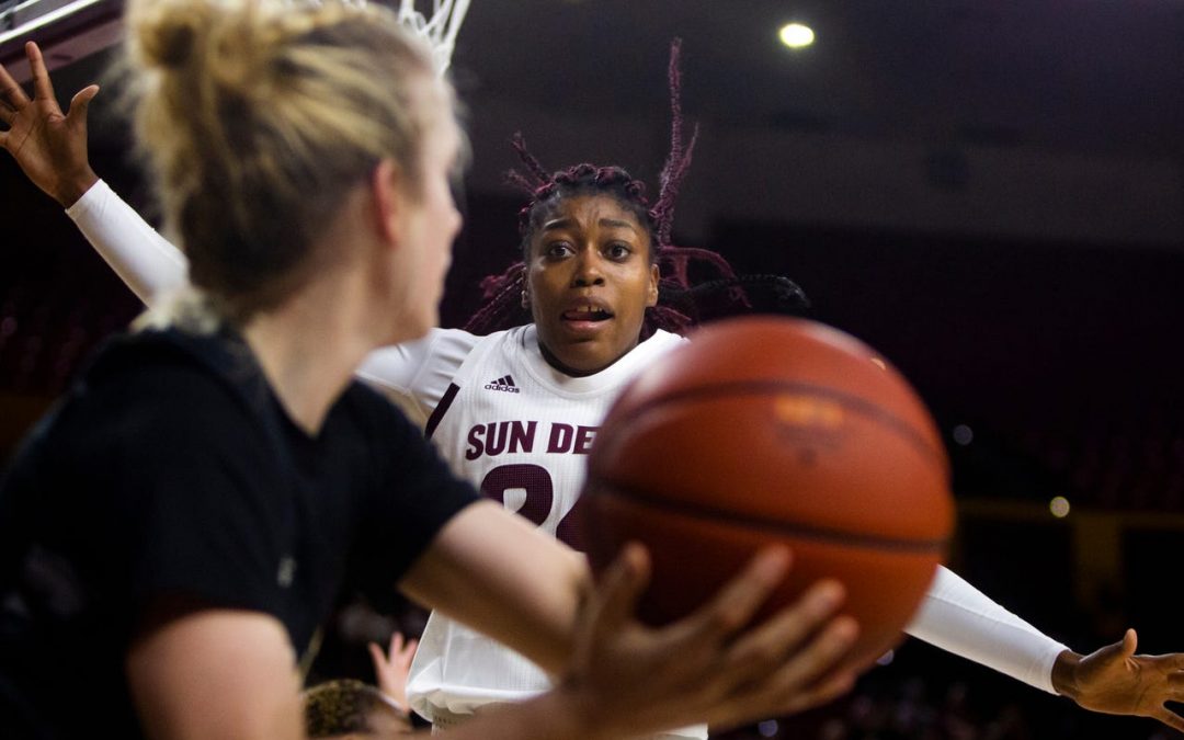 New posts lead No. 18 ASU women to another blowout win