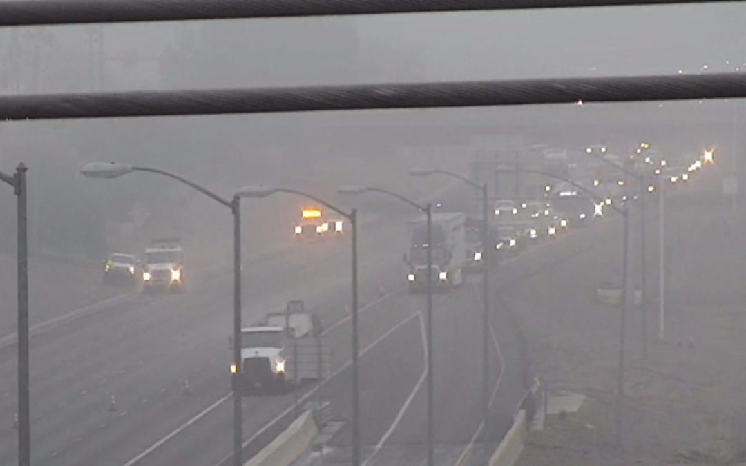 Phoenix area blanketed in heavy fog Wednesday morning