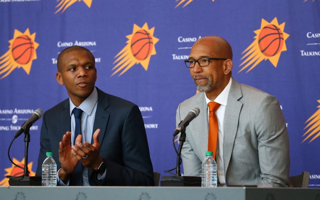 Phoenix Suns’ GM James Jones, Coach Monty Williams assess how season could resume