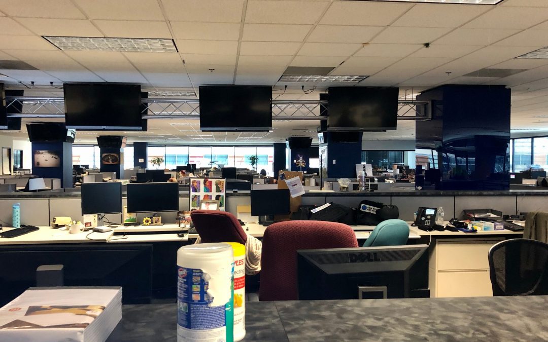 The newsroom was empty, but what we do still matters