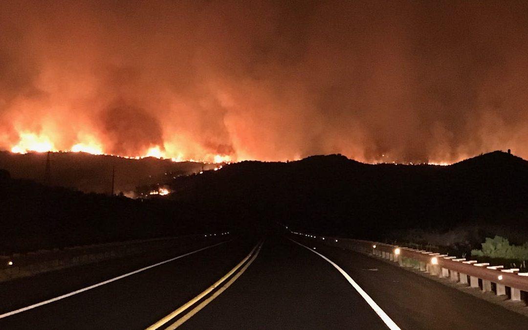 Salt Fire burns, threatens structures in Tonto National Forest