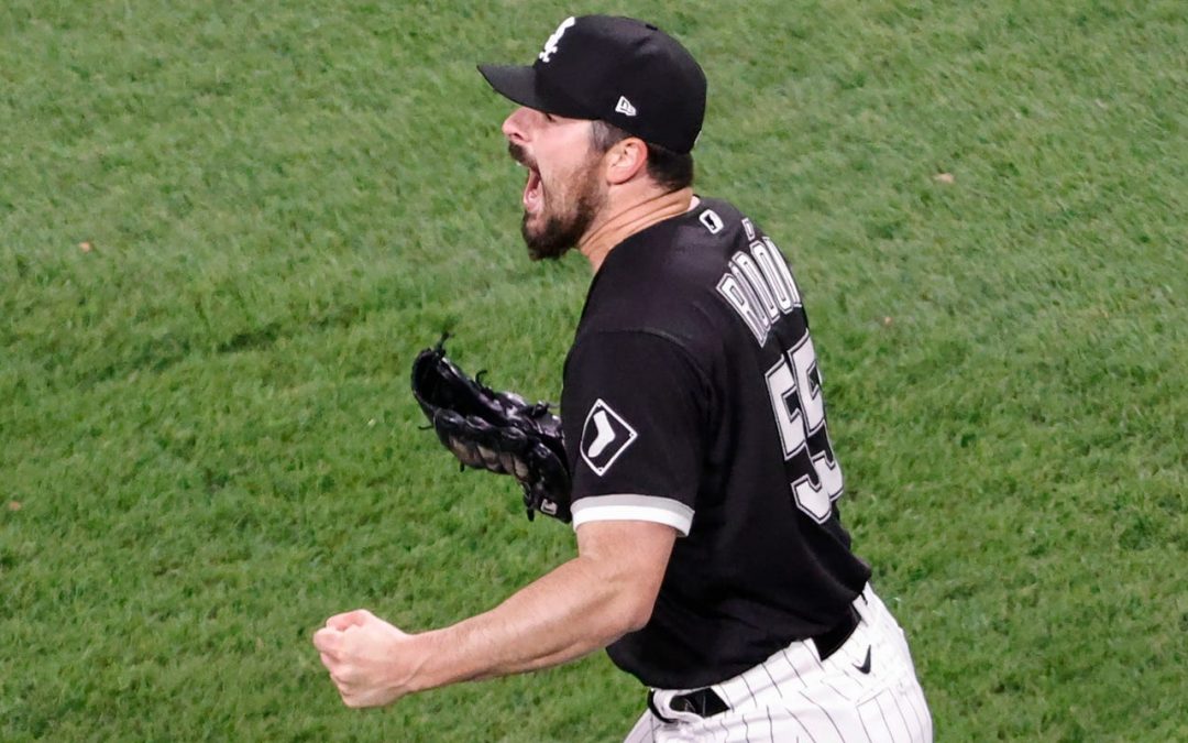 White Sox pitcher Carlos Rodon throws no-hitter vs. Cleveland