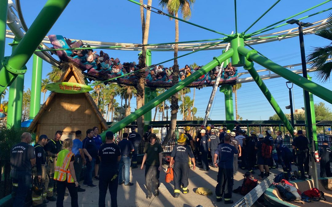 22 people rescued from stalled rollercoaster at Castles N’ Coasters