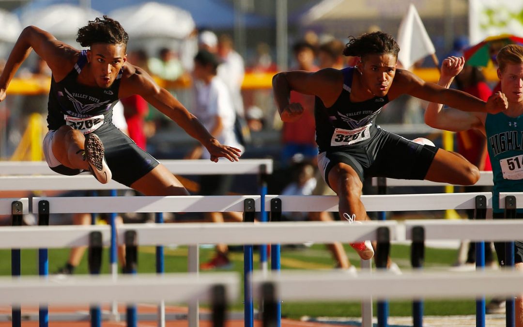 Valley Vista’s Givens twins run dream 110 hurdles, finish 1-2 in Division I final