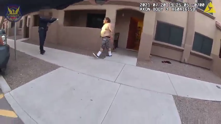 Phoenix police bodycam footage of shooting on July 20, 2021.
